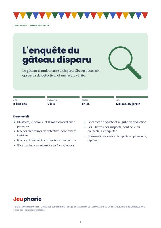 Couverture du fichier : L'enquête du gâteau disparu