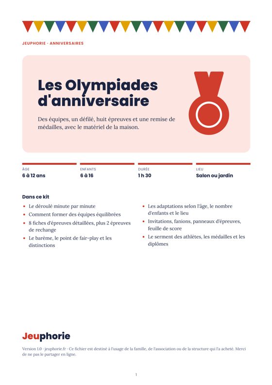 Couverture du fichier : Les Olympiades d'anniversaire